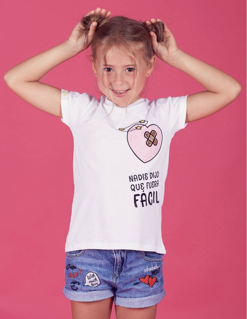 camiseta niña con mensaje mini yo