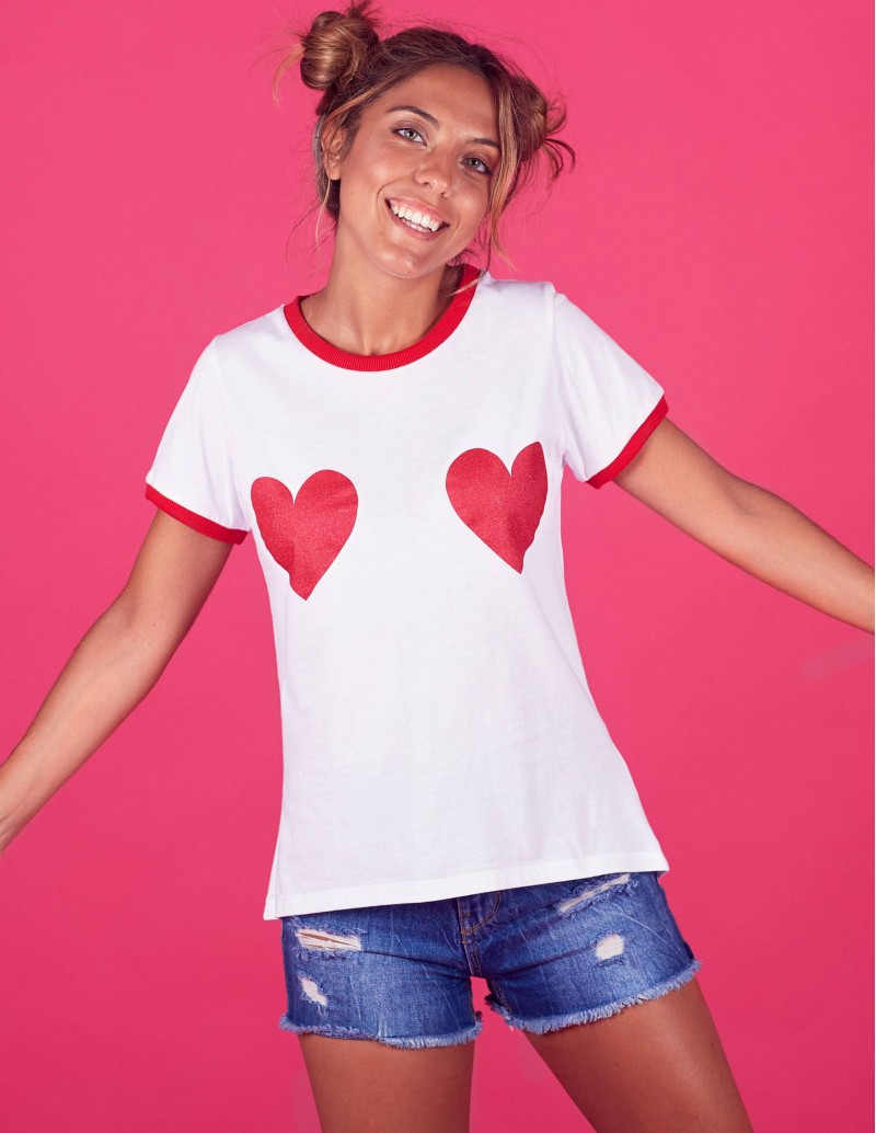 Camiseta Corazones con Mensaje PERA LIMONERA 2