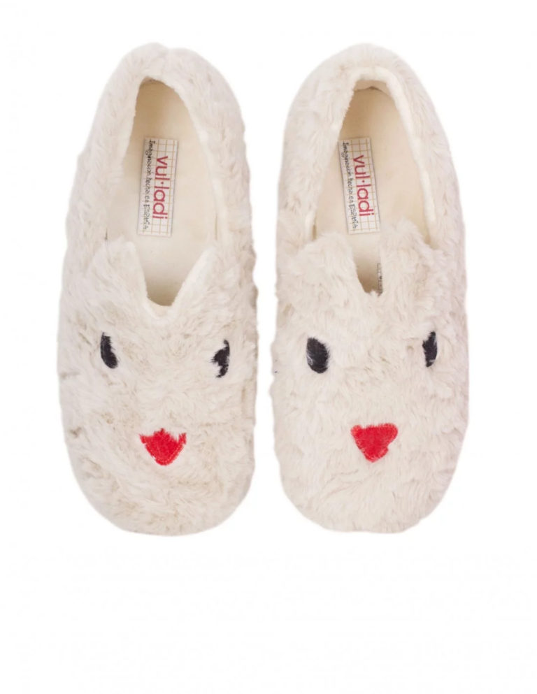 zapatillas casa forma conejo