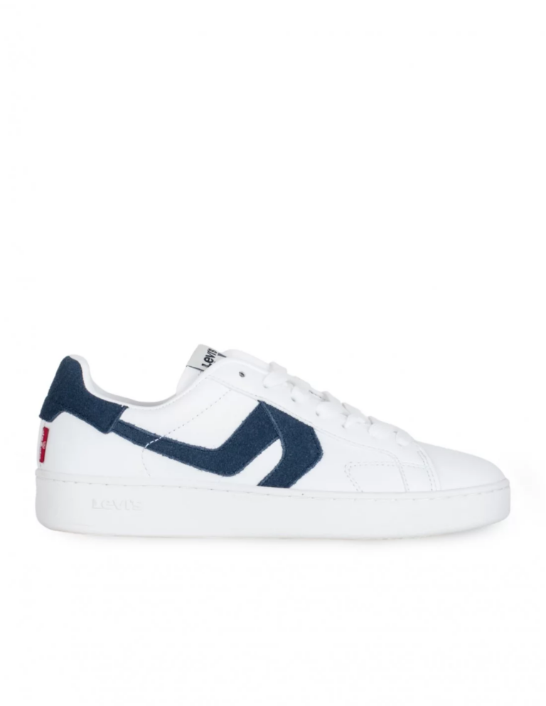 zapatillas blancas retro levis hombre