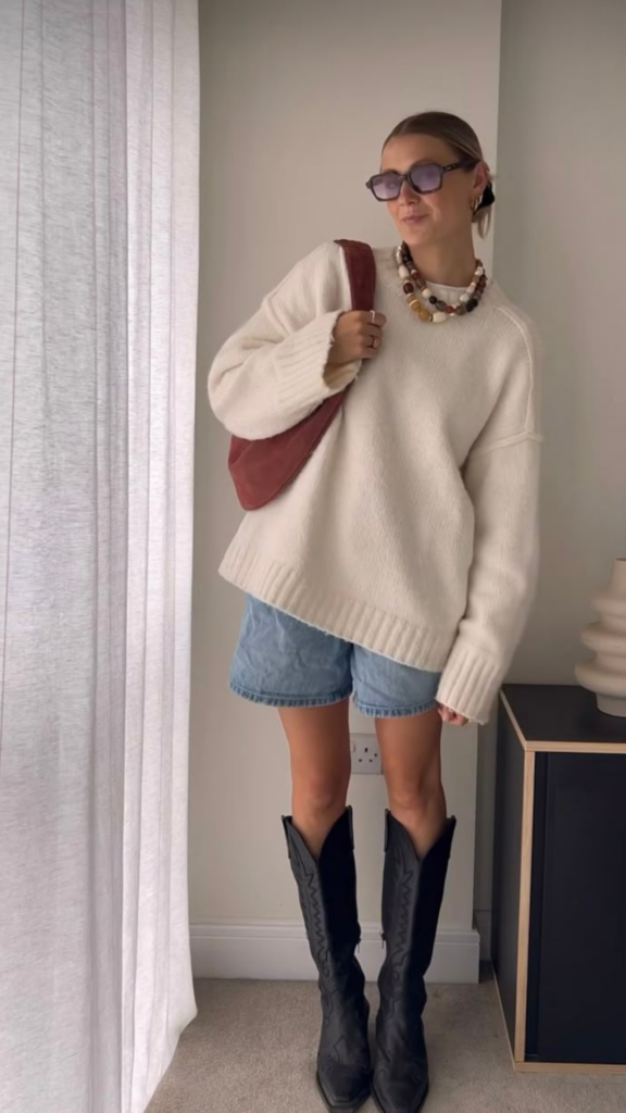 look botas con bermudas