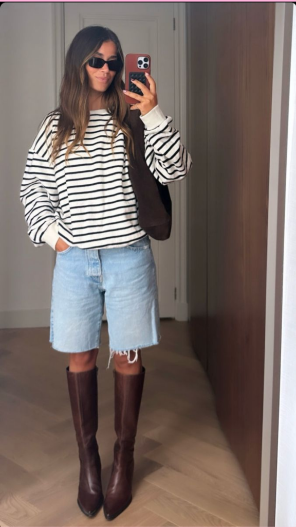 outfit bermudas vaqueras