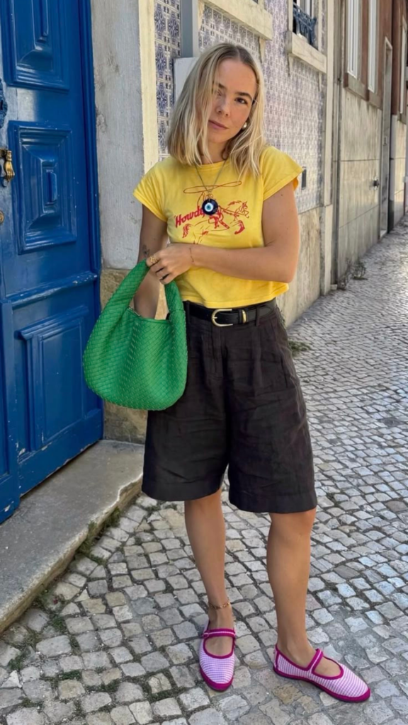 zapatillas de esparto con bermudas